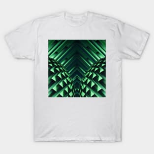 between the glowing green hills T-Shirt